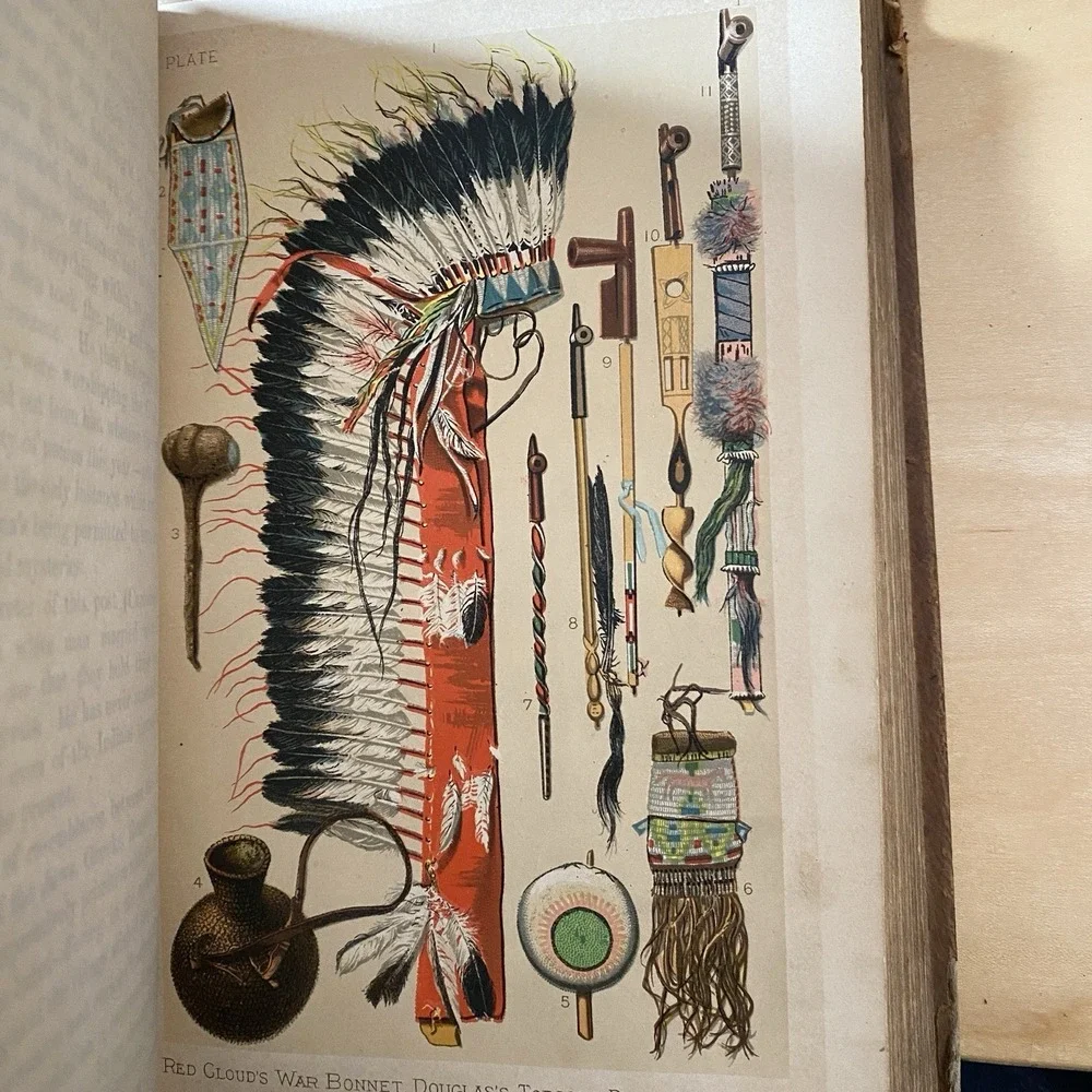 Our Wild Indians Col Richard Irving Dodge Chromo-Lithograph Illustrated 1883‎